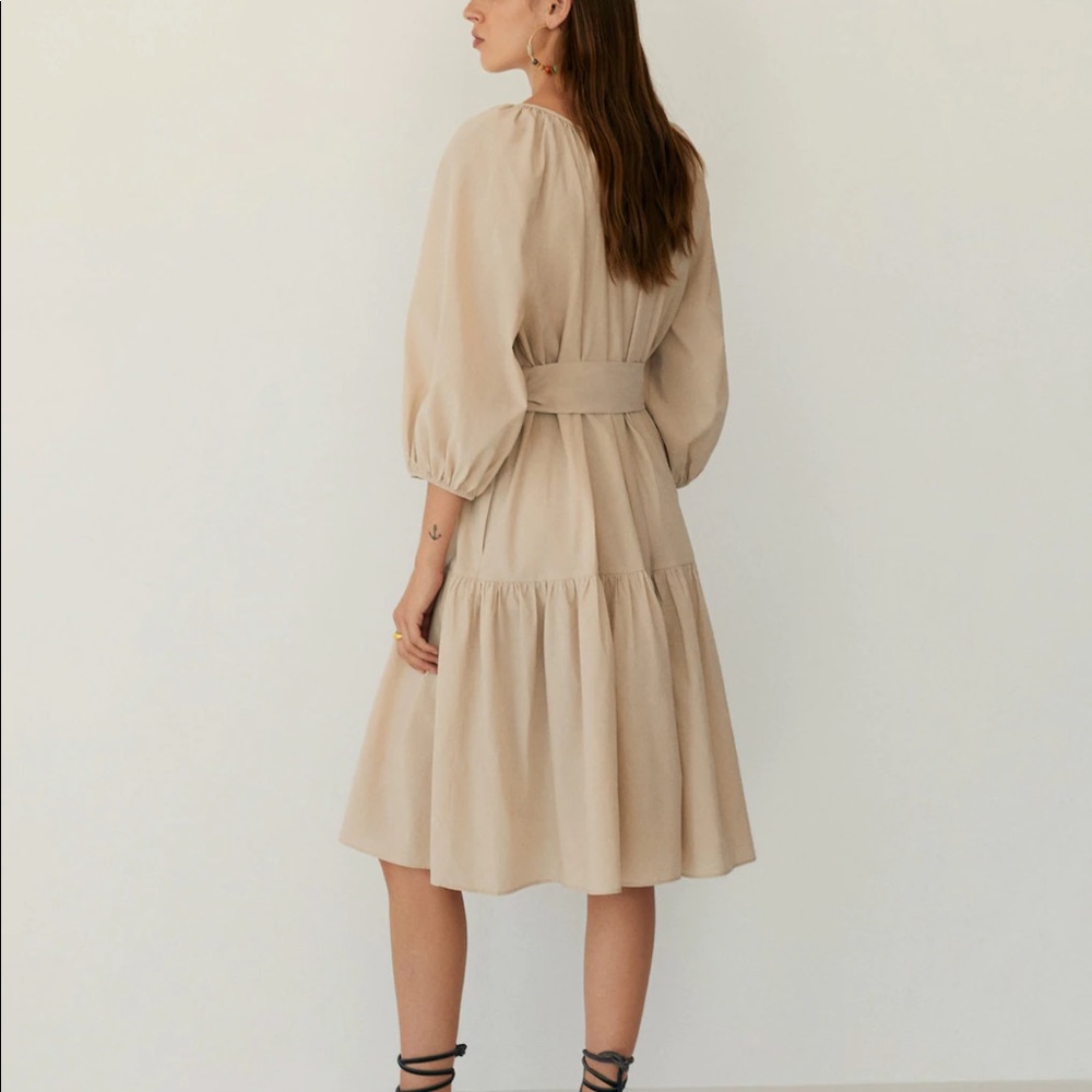 Mango puffy sleeves dress bloggers fav - Picture 6 of 9